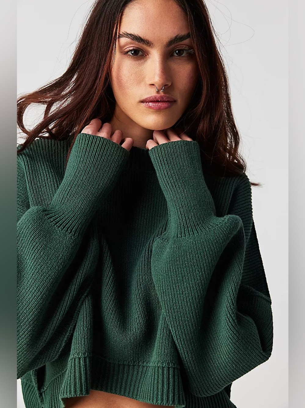 Free People Easy Street Crop Sweater